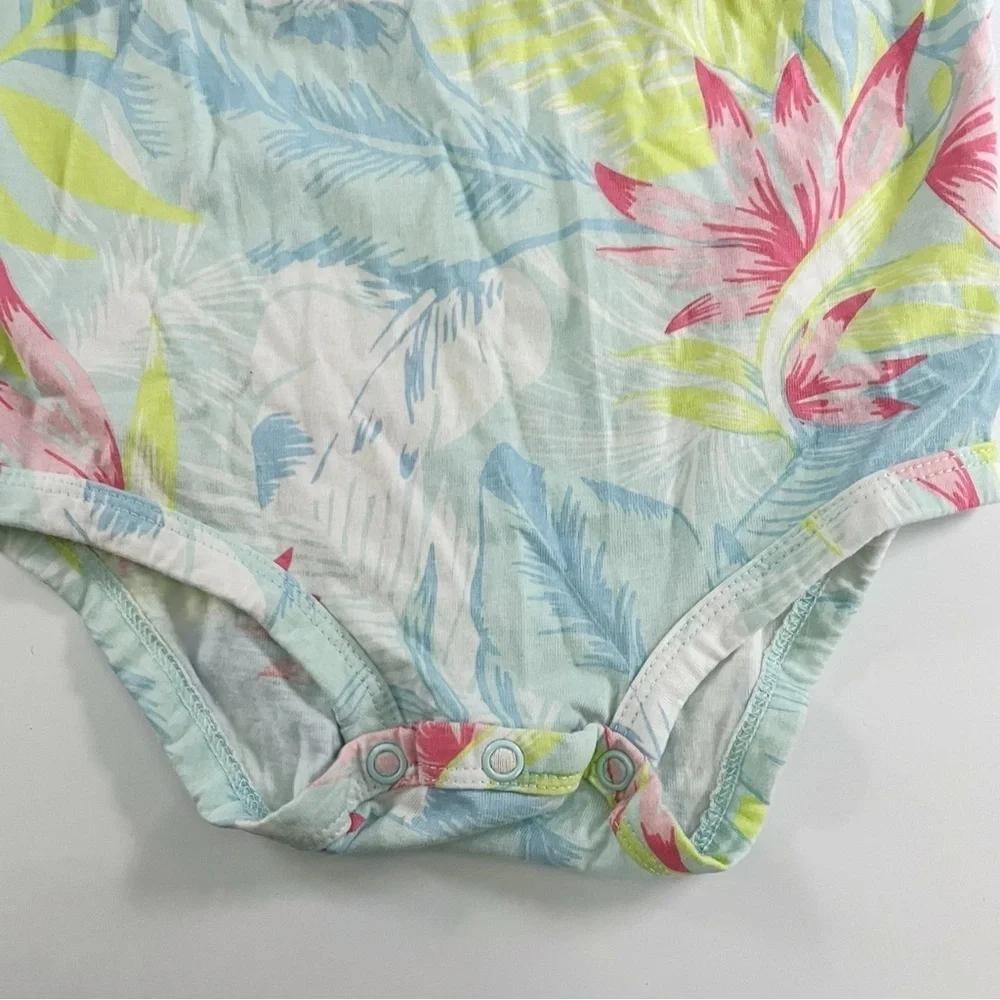 Carters • Floral Baby Onesie with Lace Detail